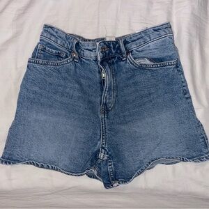 H&M Blue Denim Mom Shorts